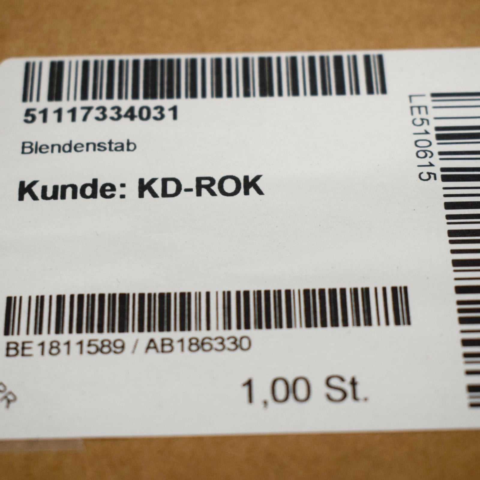 NEW BMW 2 COUPE F22 FRONT BUMPER ROD FINISHER 51117334031 ORIGINAL