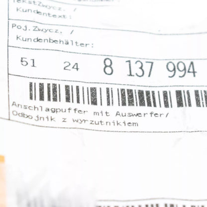 NEW BMW 3 E46 CABRIO TRUNK LID BUFFER STOP W EJECTOR 51248137994 ORIGINAL