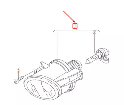 NEW VOLKSWAGEN PASSAT B6 FRONT RIGHT HALOGEN FOG LIGHT 3C0941700B
