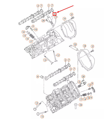 NEW AUDI A4 B8 CAMSHAFT CONTROL VALVE 06E109257L ORIGINAL