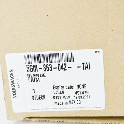 NEW VW GOLF VII 5G MK7 CENTER CONSOLE TRIM PANEL 5GM863042TAI ORIGINAL