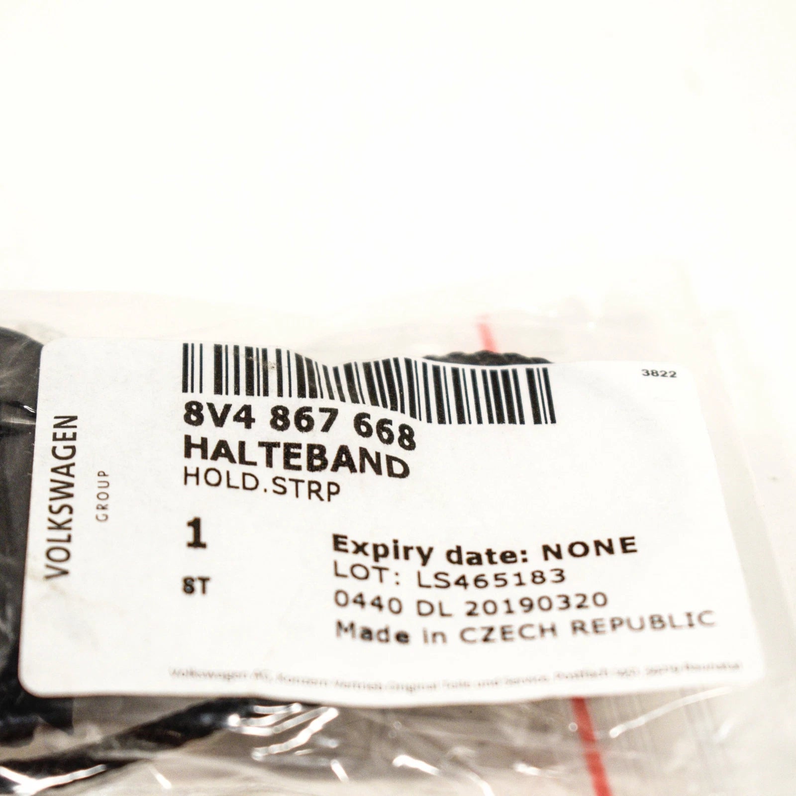 NEW AUDI A3 SPORTBACK 8V PARCEL SHELF RIGHT STRING 8V4867668