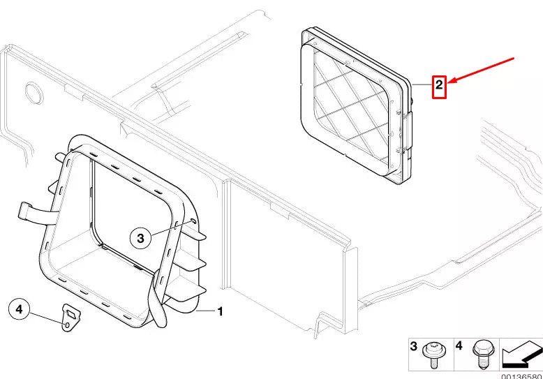 NEW BMW 6 COUPE E63 SKI BAG COVER 72608268953 8268953 ORIGINAL