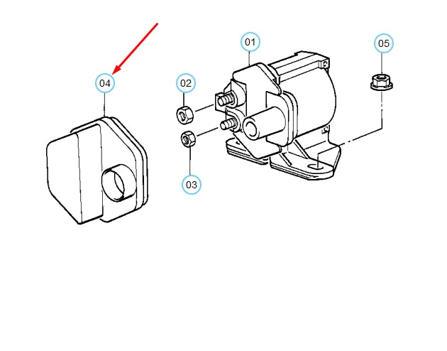 NEW BMW 5 E34 IGNITION COIL PROTECTION CAP 12131720910 ORIGINAL