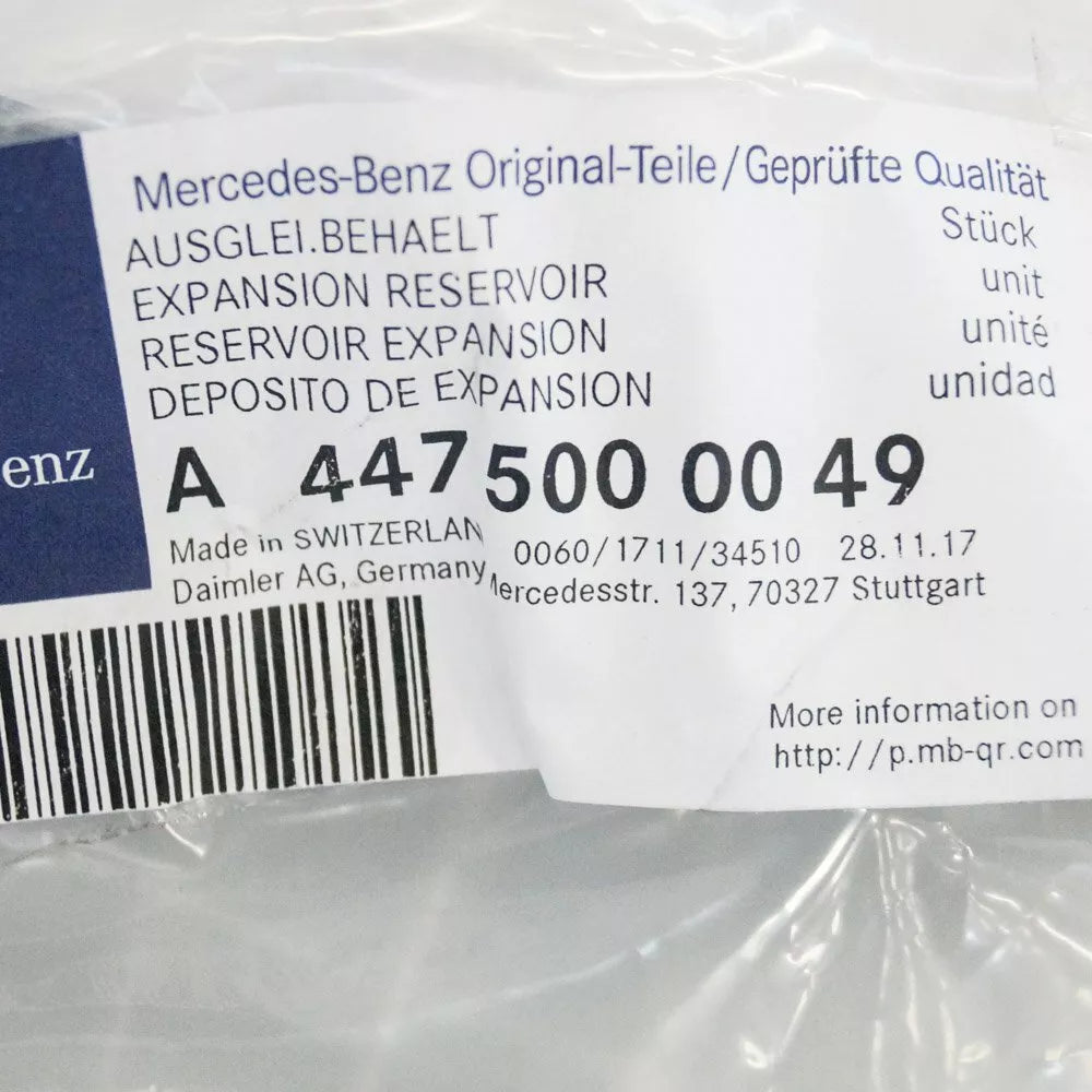 NEW MERCEDES-BENZ VITO W447 EXPANSION TANK A4475000049 2015 2.1 DIESEL ORIGINAL