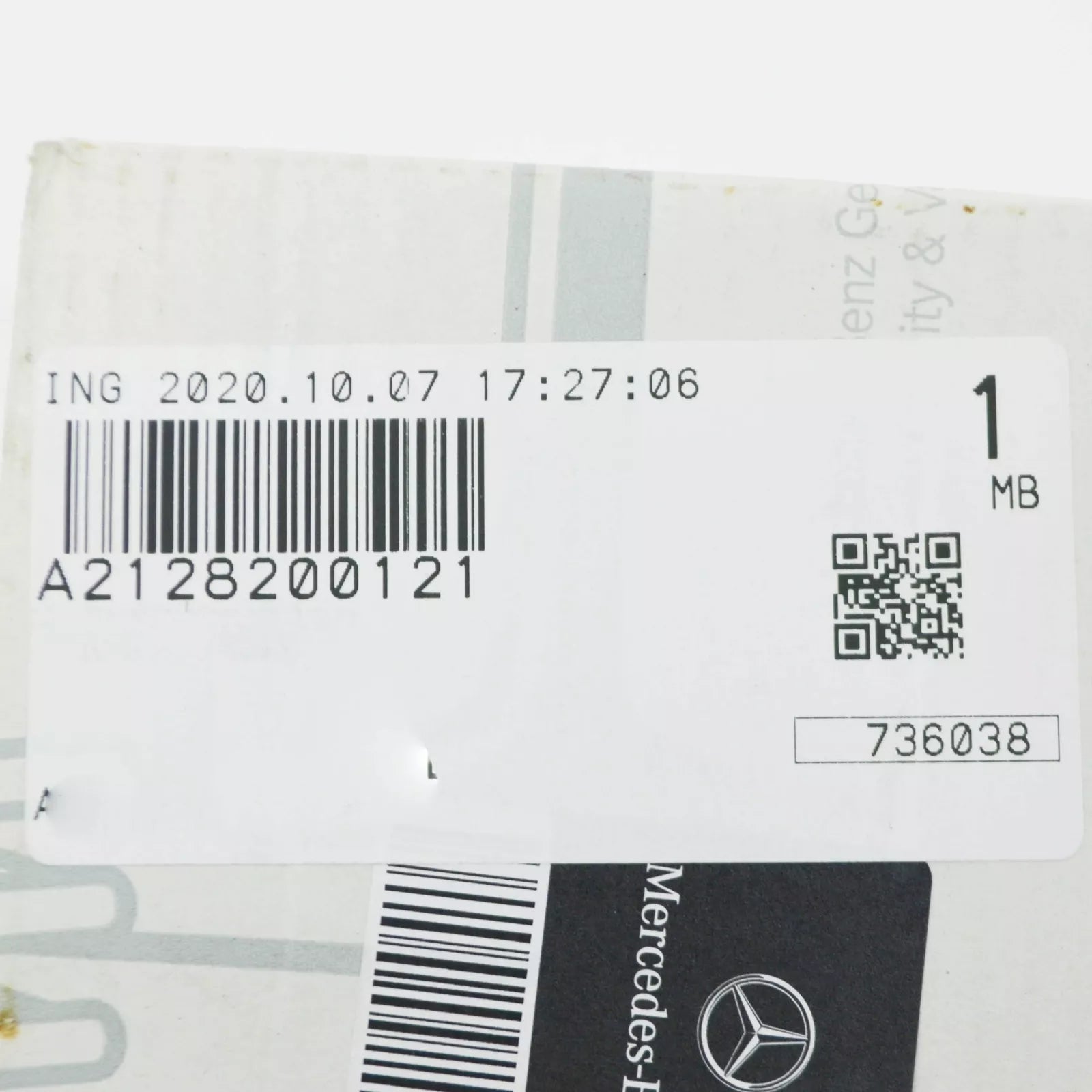 NEW MB E W212 FRONT LEFT ADDITIONAL TURN SIGNAL A2128200121 ORIGINAL