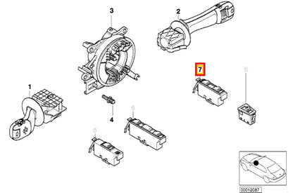 NEW BMW 3 E46 FRONT LEFT DOOR WINDOW CONTROL SWITCH 61316902175 LHD ORIGINAL