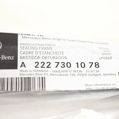 NEW MERCEDES-BENZ S W222 REAR RIGHT DOOR SEALING FRAME A2227301078 ORIGINAL