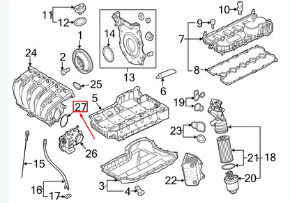 NEW VW GOLF VI 5K MK6 FUEL INJECTION THROTTLE BODY GASKET 07K129748A ORIGINAL