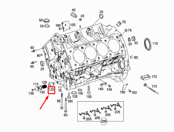 new mercedes-benz s w222 crankcase oil temperature regulator a1591800075