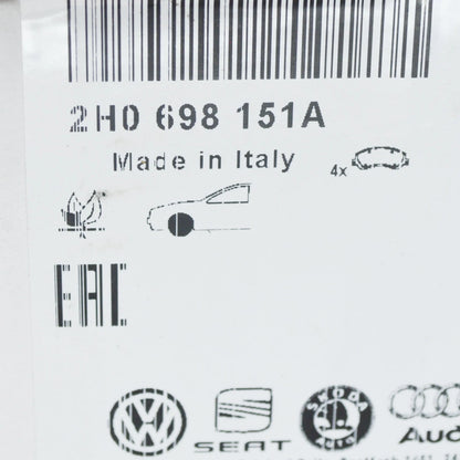 NEW VOLKSWAGEN AMAROK FRONT DISC BRAKE PADS SET 2H0698151A