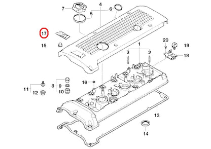 NEW BMW E39 E46 E52 E85 Z3 INTAKE MANIFOLD M EMBLEM BADGE 7831266 11617831266