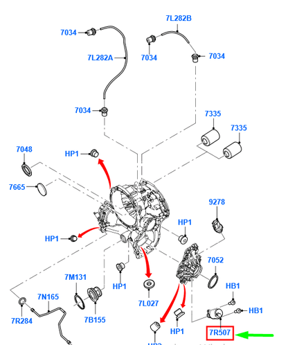 new ford transit mk3 manual transmission gearbox valve 1816682 original