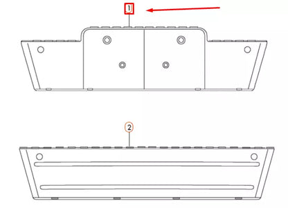 NEW AUDI Q5 8R FRONT LICENCE PLATE HOLDER 8R0807285MT94 ORIGINAL