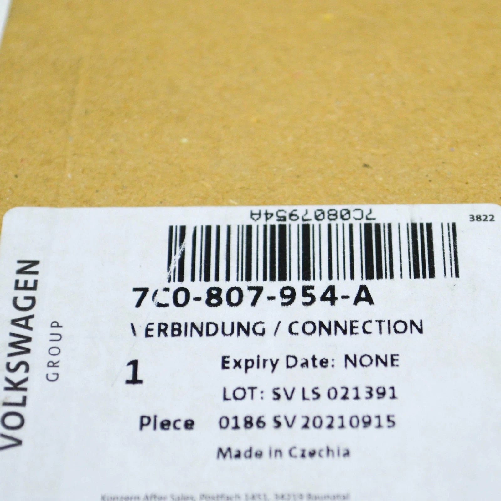 NEW VW CRAFTER SY FRONT BUMPER RIGHT IMPACT REINFORCEMENT 7C0807954A