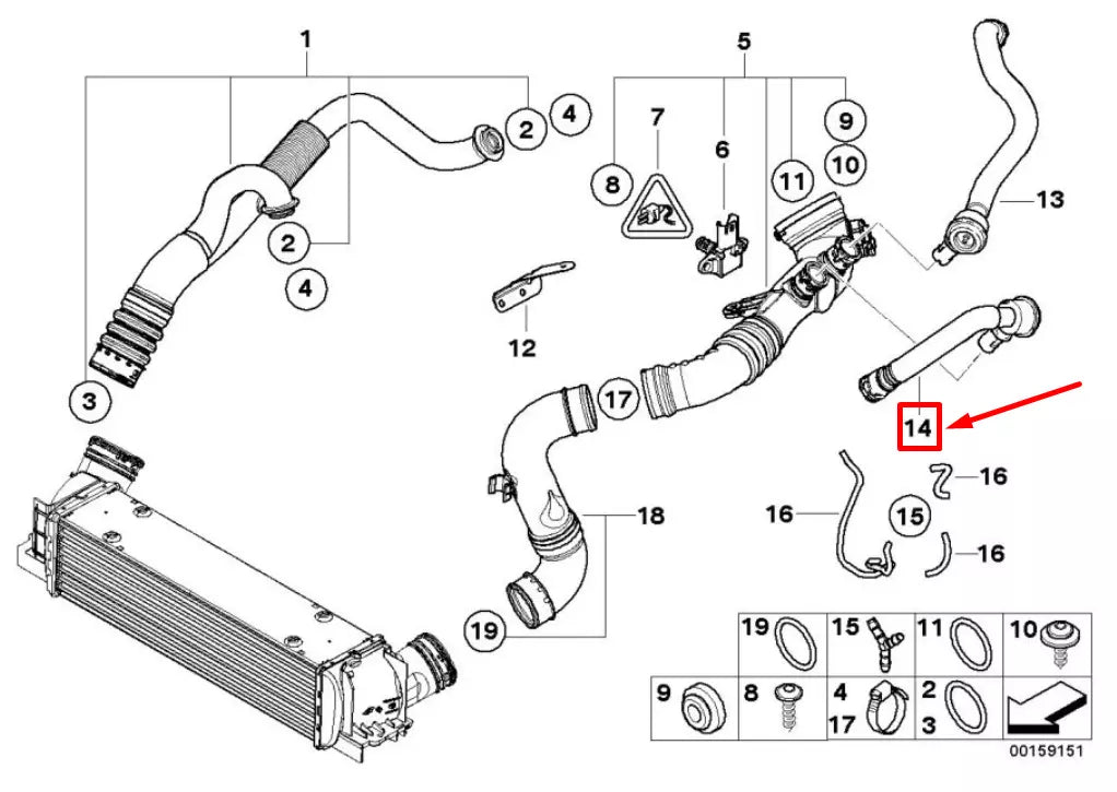 NEW BMW 3 E90 TURBO DIVERTER VALVE 11657556555 7556555 ORIGINAL