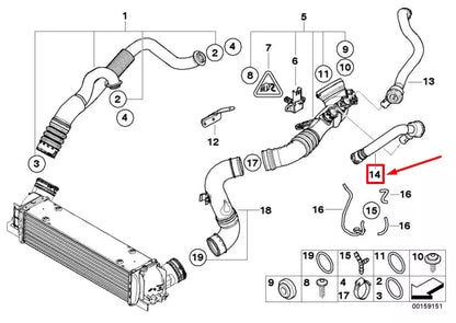 NEW BMW 3 E90 TURBO DIVERTER VALVE 11657556555 7556555 ORIGINAL