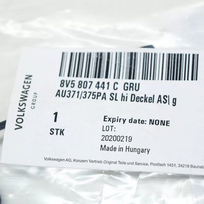 NEW AUDI A3 CABRIO 8V REAR BUMPER TOW HOOK EYE COVER 8V5807441CGRU ORIGINAL