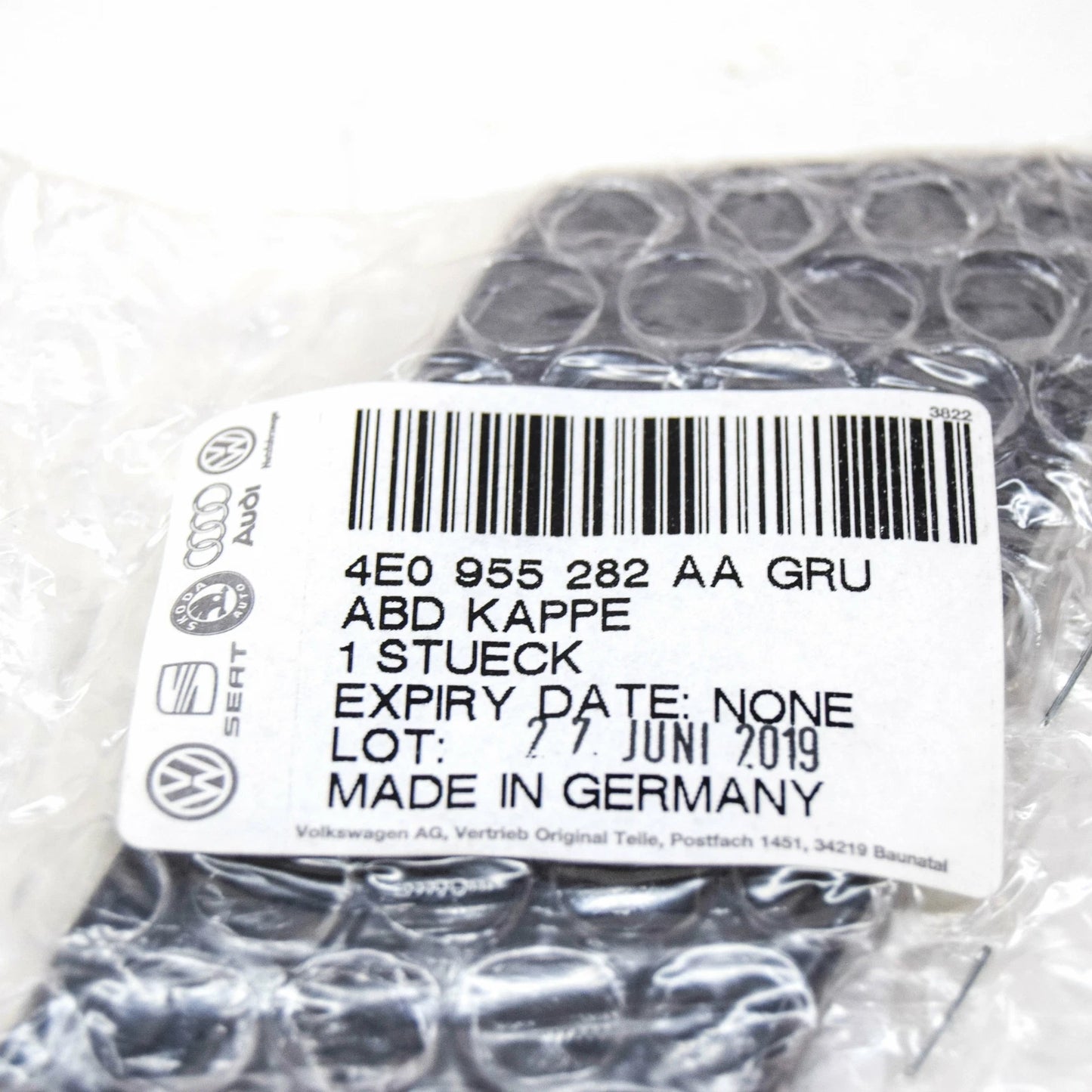 NEW AUDI A8 D3 HEADLIGHT WASHER CAP COVER RIGHT 4E0955282AAGRU