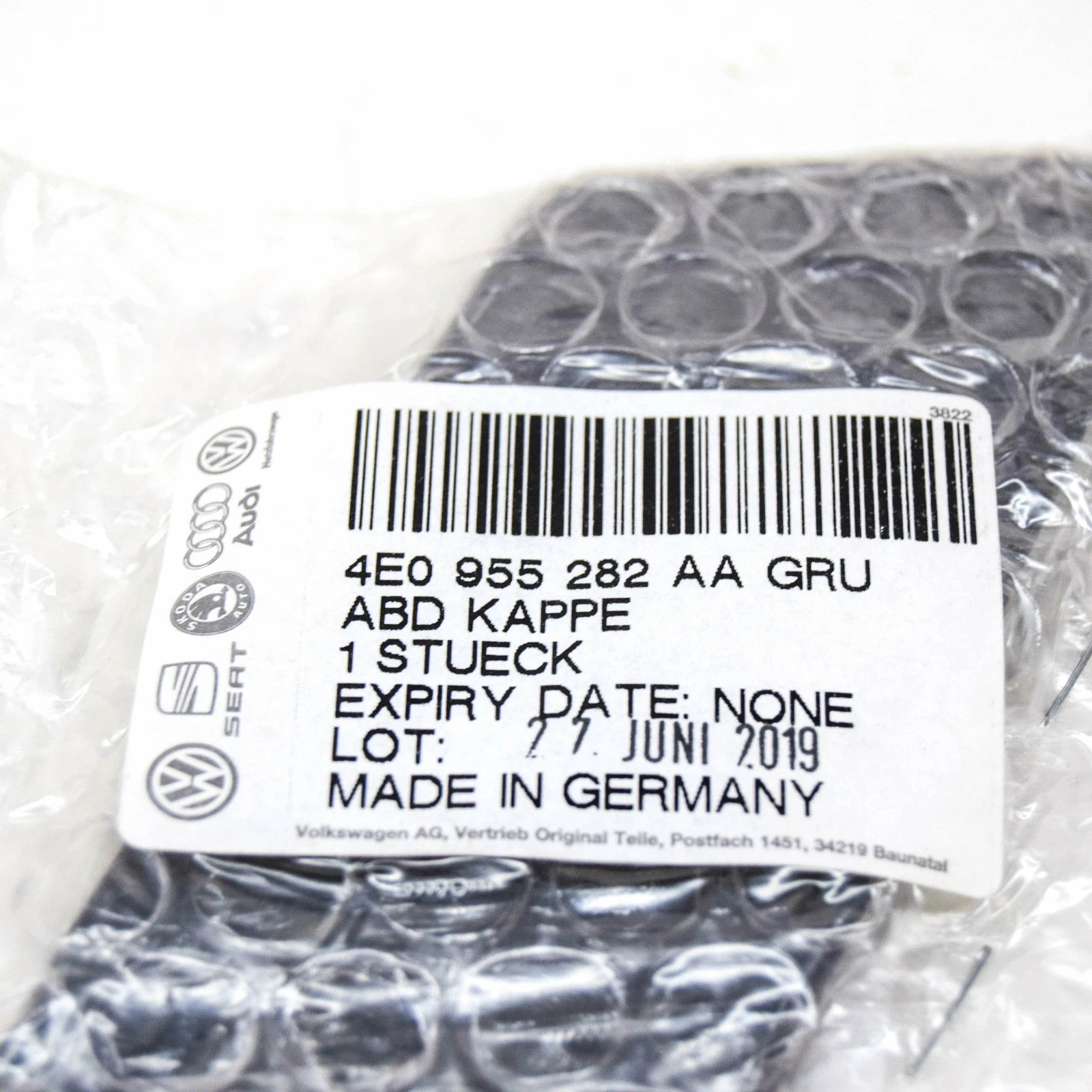 NEW AUDI A8 D3 HEADLIGHT WASHER CAP COVER RIGHT 4E0955282AAGRU