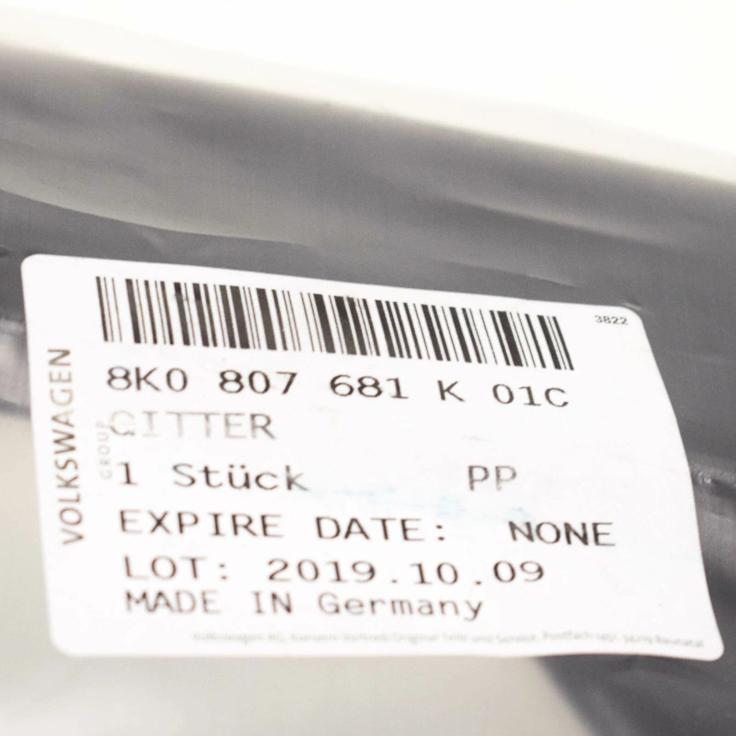 NEW AUDI A4 B8 FRONT LEFT FOG LIGHT GRILLE 8K0807681K01C