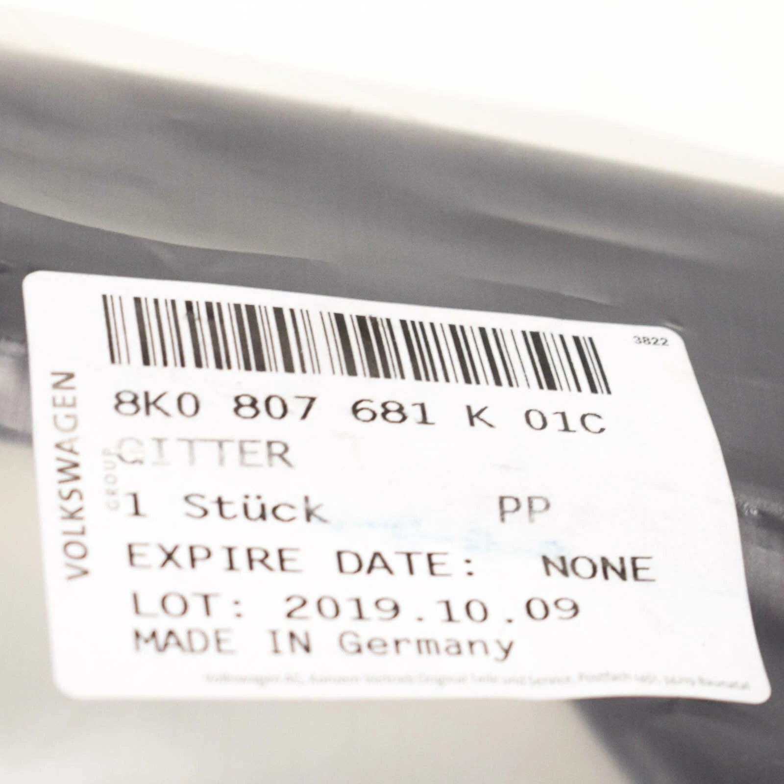 NEW AUDI A4 B8 FRONT LEFT FOG LIGHT GRILLE 8K0807681K01C