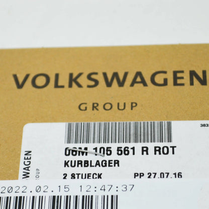 NEW AUDI A4 B9 UPPER CRANKSHAFT BEARING SHELL SET 06M105561RROT ORIGINAL