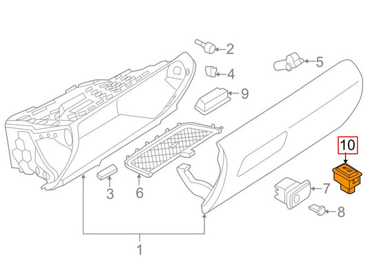 NEW BMW F20 E90 F30 E60 F07 F12 F02 Z4 F25 TRUNK OPEN BUTTON SWITCH 61319200316