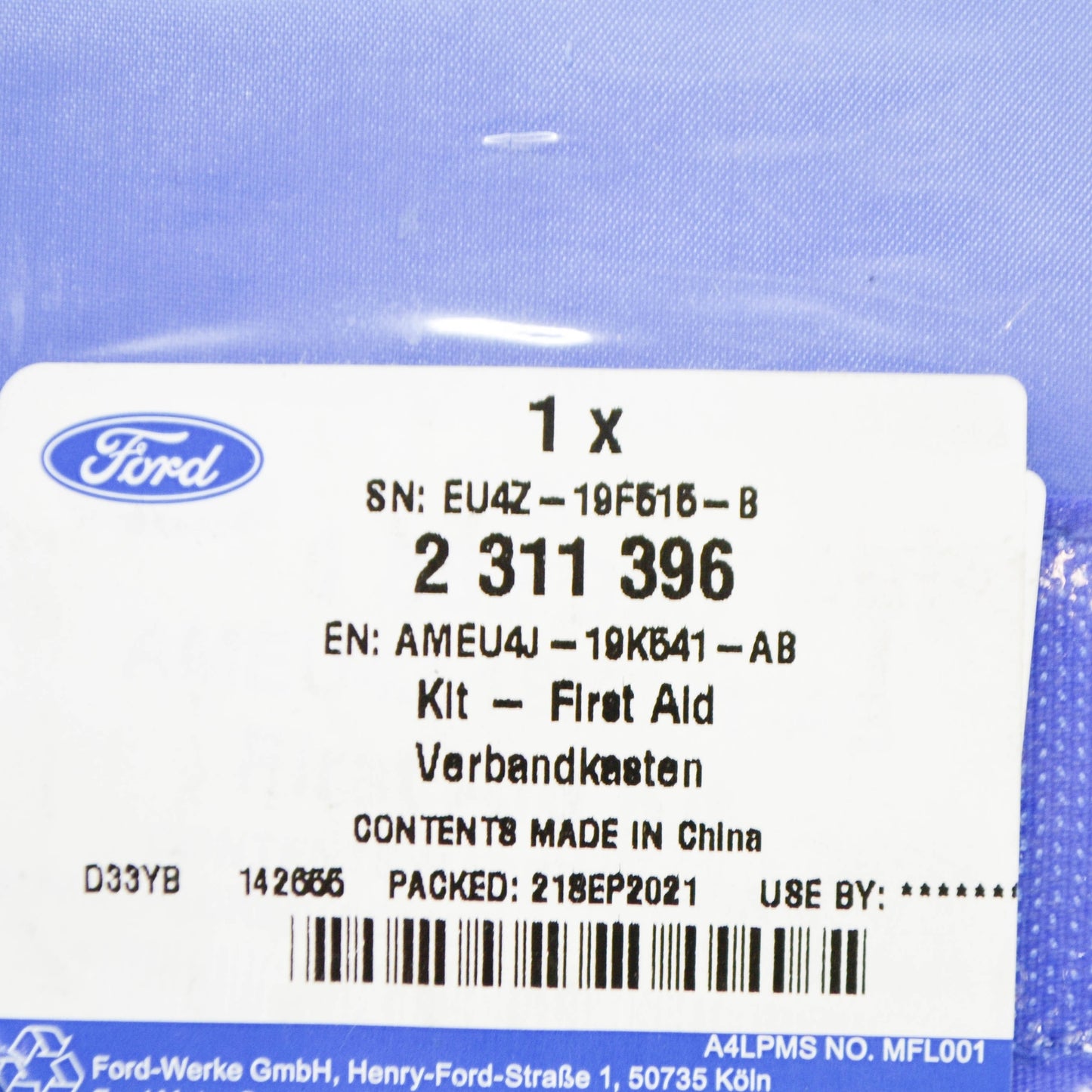 new ford ecosport mk2 bk first aid kit 2311396 ameu4j-19k541-ab original