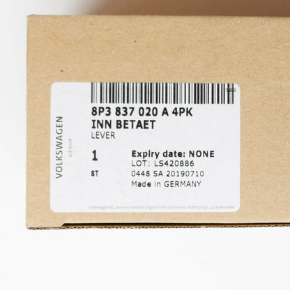 NEW AUDI A3 8P FRONT RIGHT INNER OPENING ACTUATOR HANDLE 8P3837020A4PK ORIGINAL