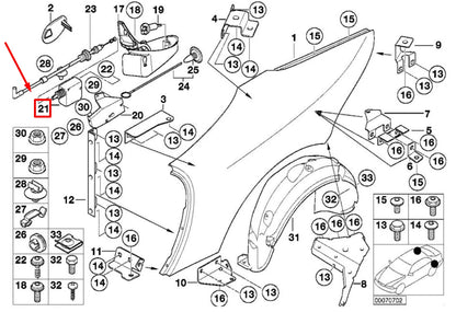 NEW BMW Z8 ROADSTER E52 CENTRAL LOCKING MOTOR 8360193 67118360193 ORIGINAL