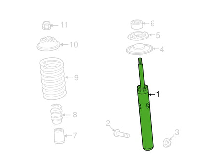 NEW AUDI A4 B8 FRONT LEFT SHOCK ABSORBER 8F0413029B ORIGINAL