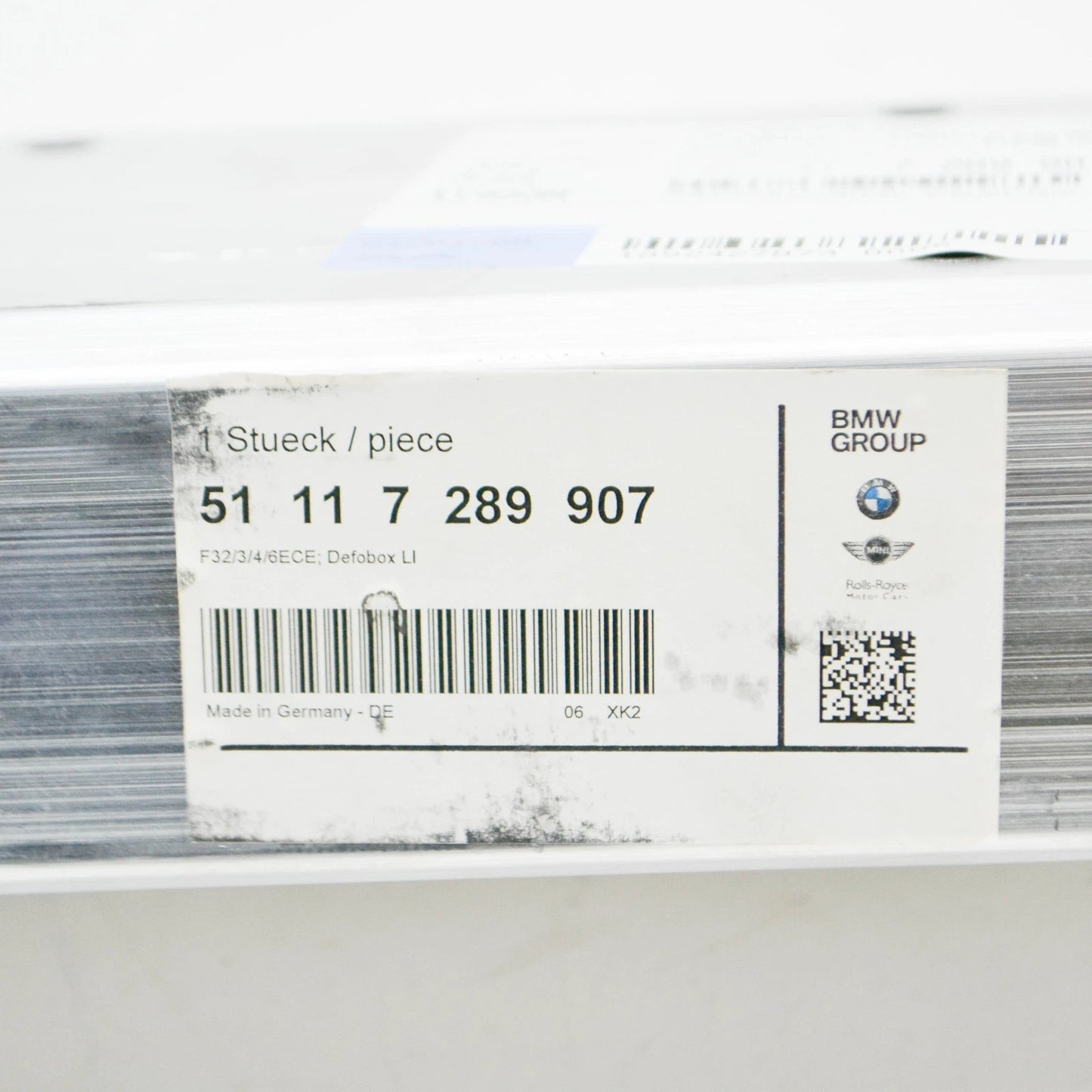 NEW BMW 4 F32 FRONT LEFT BUMPER REINFORCEMENT EXTENSION 51117289907 ORIGINAL