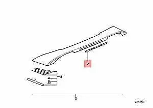 NEW BMW M3 E36 COUPE SEDAN TRUNK M STICK ON STICKER LABEL 2258239 51712258239
