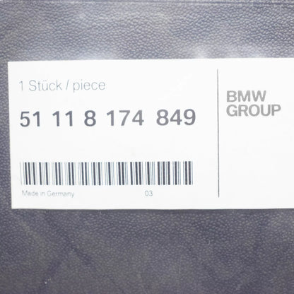 NEW BMW 5 E39 FRONT BUMPER LICENSE PLATE BASE 51118174849 8174849 ORIGINAL