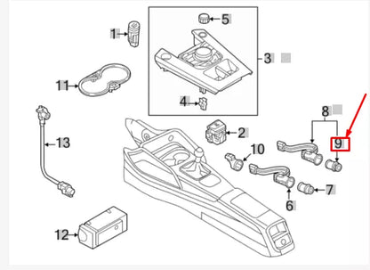 NEW AUDI Q3 F3 CONSOLE CIGARETTE LIGHTER ELEMENT 4M0919303 ORIGINAL