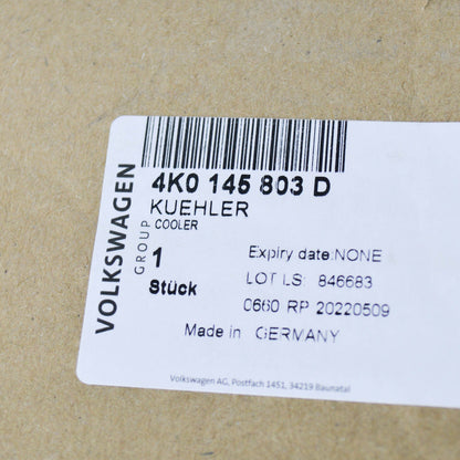 new audi a6 c8 charge air cooler radiator 4k0145803d original