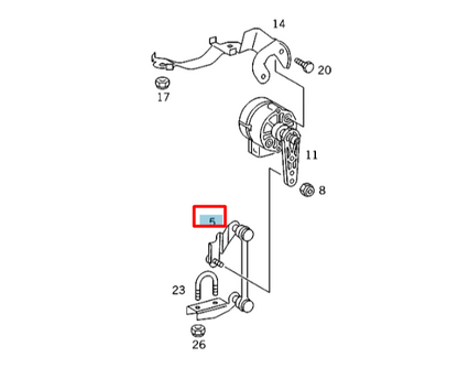 NEW MERCEDES-BENZ S W140 FRONT HEADLIGHT RANGE CONTROL ROD A1403203789 ORIGINAL