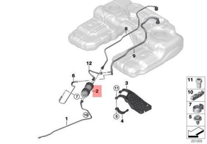 NEW BMW X5 E70 4.8 FUEL FILTER PRESSURE REGULATOR REPAIR KIT 7234923 16127234923