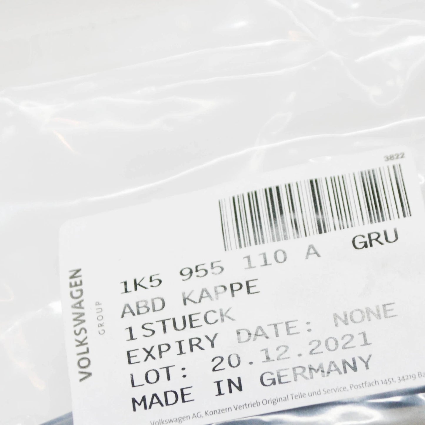 NEW VOLKSWAGEN GOLF MK5 RIGHT HEADLIGHT WASHER COVER 1K5955110AGRU ORIGINAL