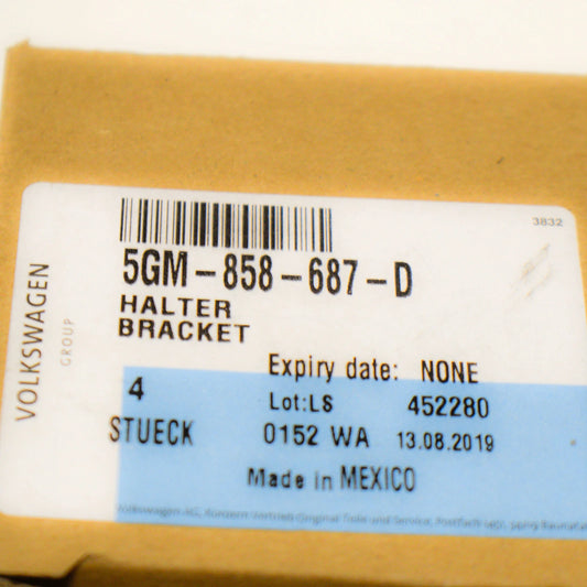 NEW VOLKSWAGEN GOLF MK7 GRAB HANDLE BRACKET X4 5GM858687D ORIGINAL