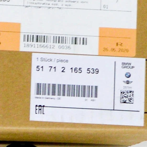 NEW BMW 5 F10 FRONT RADIATOR M GRILLE LEFT 51712165539 2165539 2015 ORIGINAL