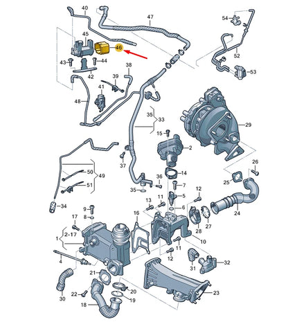 NEW VW TOUAREG 7P MK2 PRESSURE CONVERTER SUPPORT 059906629D