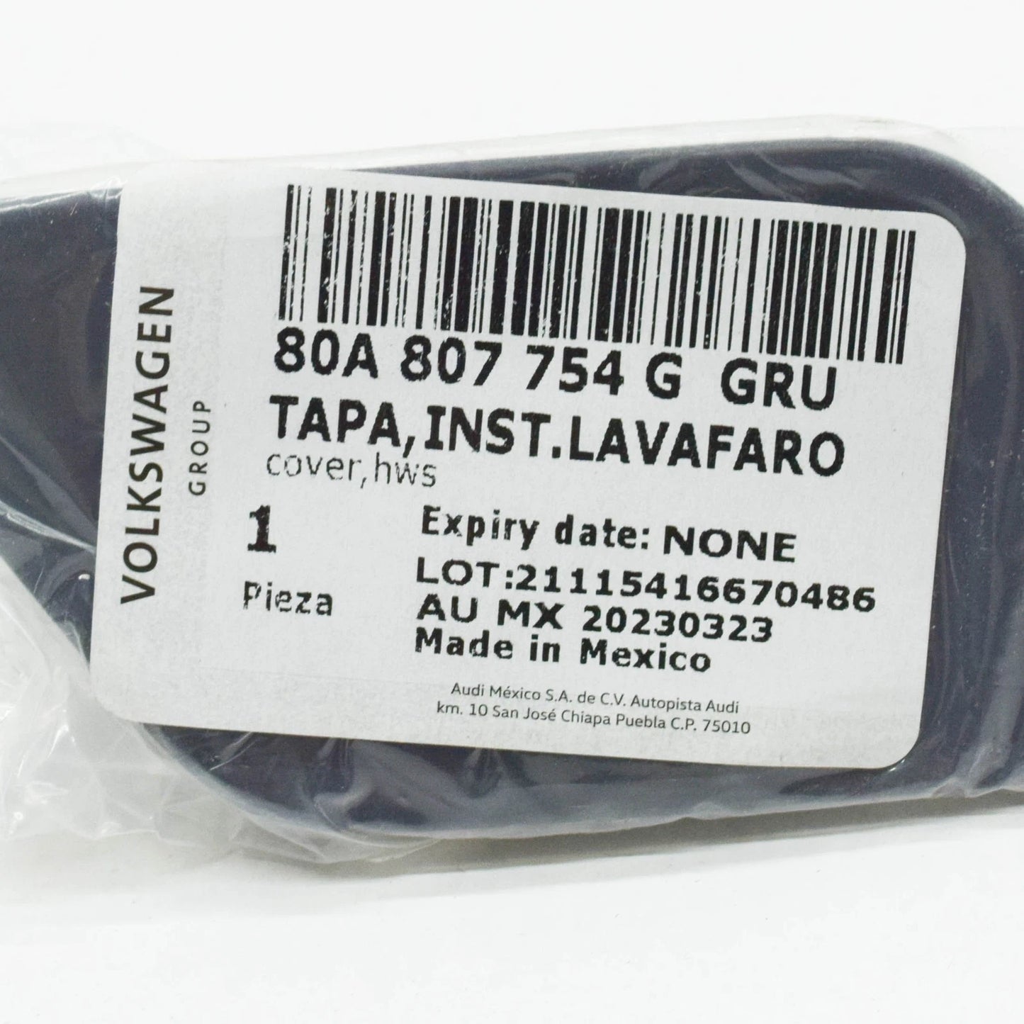 NEW AUDI Q5 FY FRONT RIGHT HEADLIGHT WASHER COVER CAP 80A807754GGRU ORIGINAL