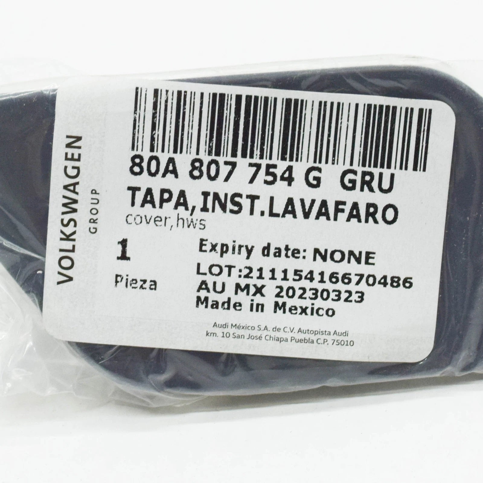 NEW AUDI Q5 FY FRONT RIGHT HEADLIGHT WASHER COVER CAP 80A807754GGRU ORIGINAL