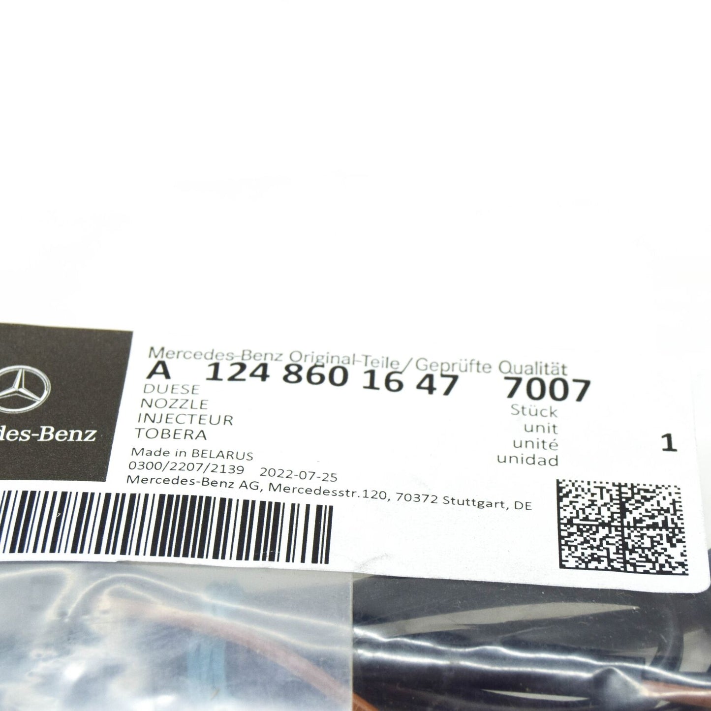 NEW MB C124 COUPE HEADLIGHT WASHER SPRAY NOZZLE RIGHT A12486016477007 ORIGINAL