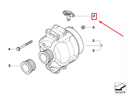 NEW BMW 5 E60 VOLTAGE REGULATOR 12317540657 7540657 ORIGINAL