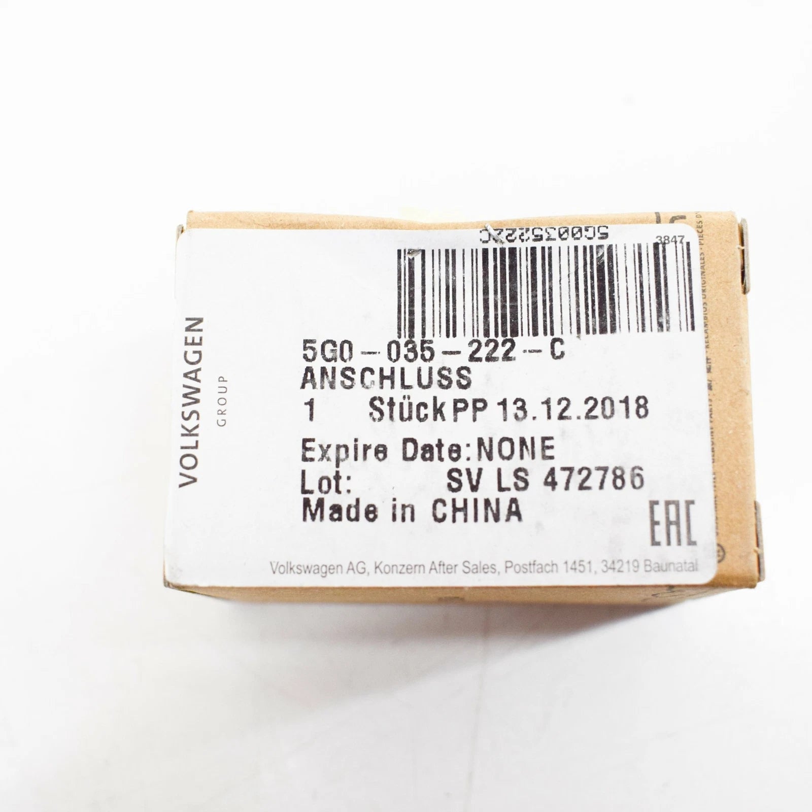 NEW VOLKSWAGEN GOLF MK7 USB AND AUX-IN CONNECTION 5G0035222C