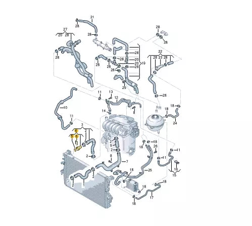 NEW VOLKSWAGEN TRANSPORTER T5 QUICK ACTING COUPLING 7M3122291 ORIGINAL