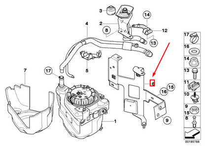 new bmw x5 e70 fuel tank holder 7244136 16197244136 original